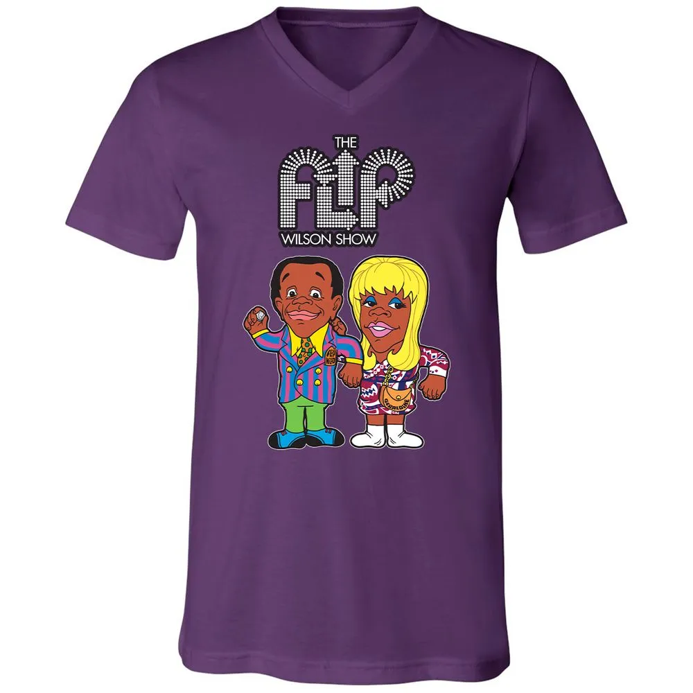 Unisex V-Neck T-Shirt - 7UZ1ZEGW - Team Purple - 2