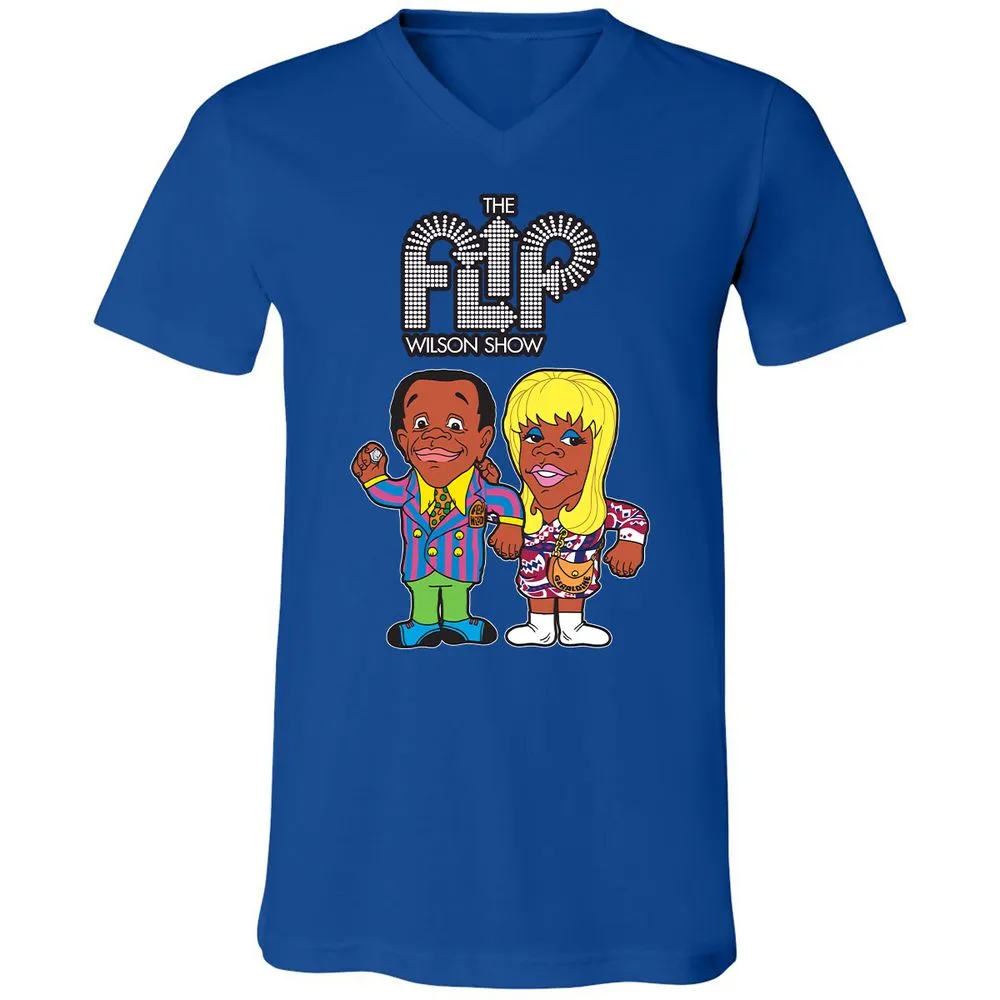 Unisex V-Neck T-Shirt - 7UZ1ZEGW - True Royal - 4