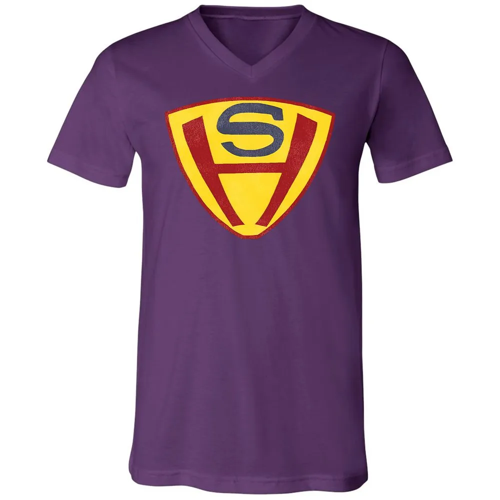 Unisex V-Neck T-Shirt - EDFF33LW - Team Purple - 2