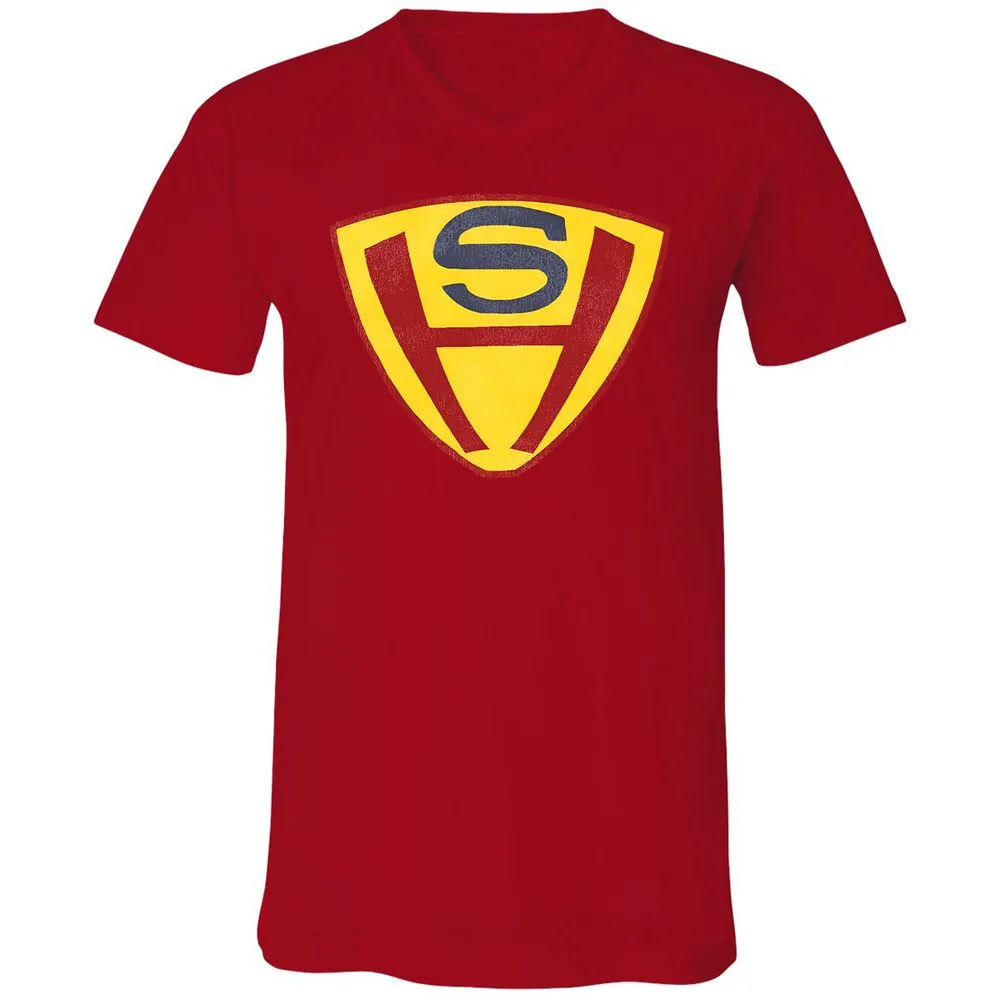 Unisex V-Neck T-Shirt - EDFF33LW - Red - 3