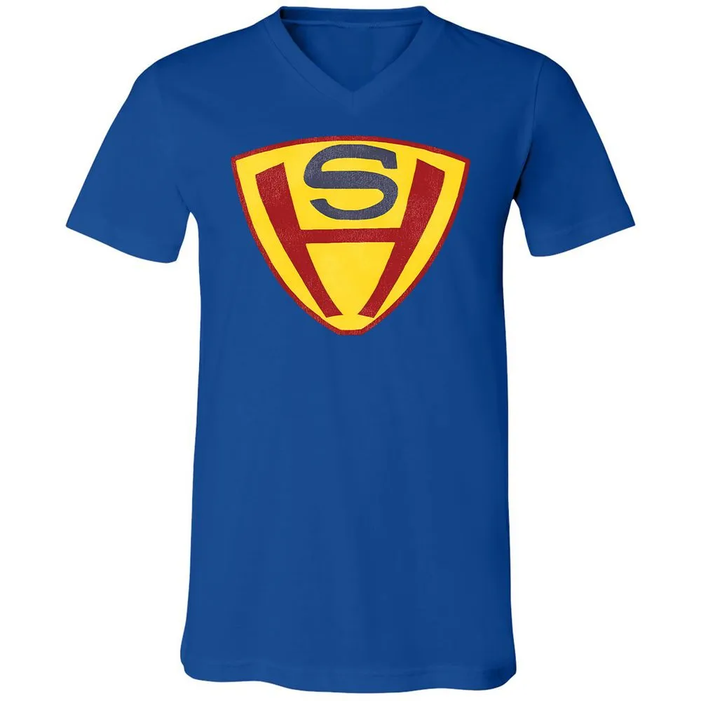 Unisex V-Neck T-Shirt - EDFF33LW - True Royal - 4