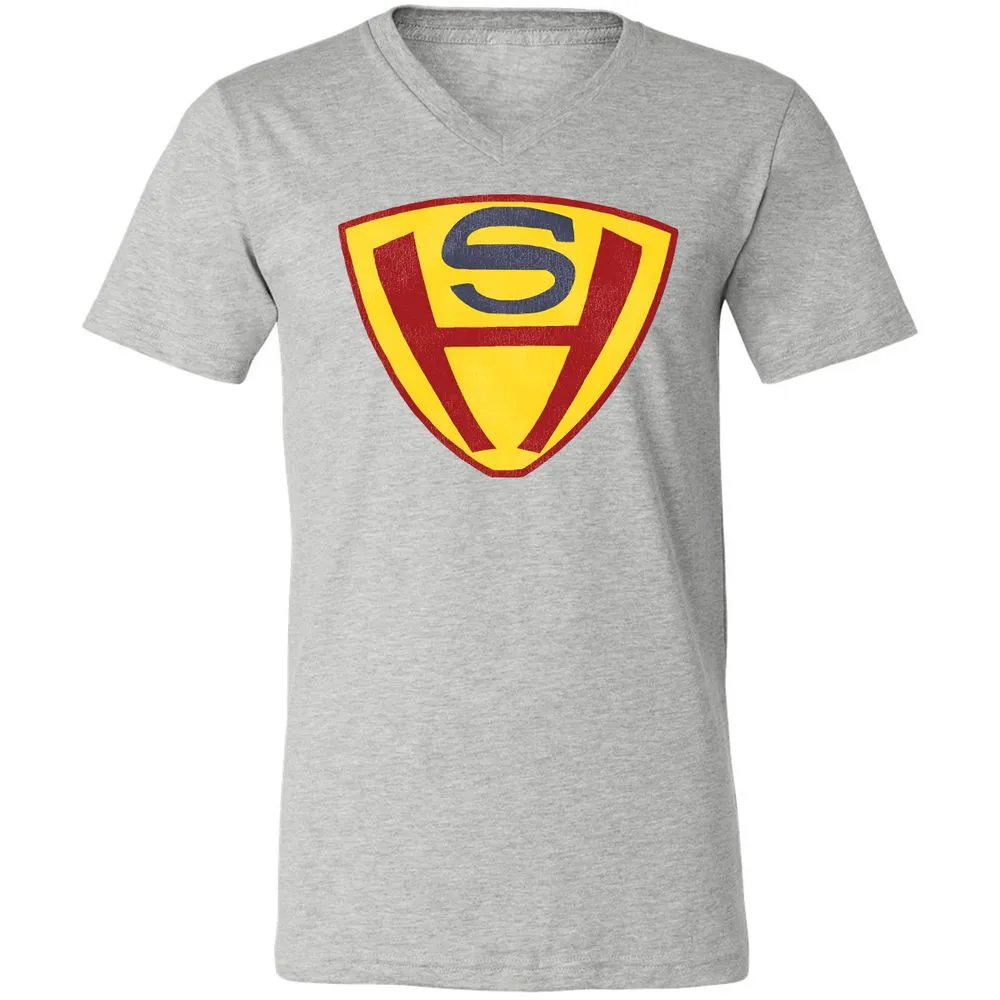 Unisex V-Neck T-Shirt - EDFF33LW - Athletic Heather - 7