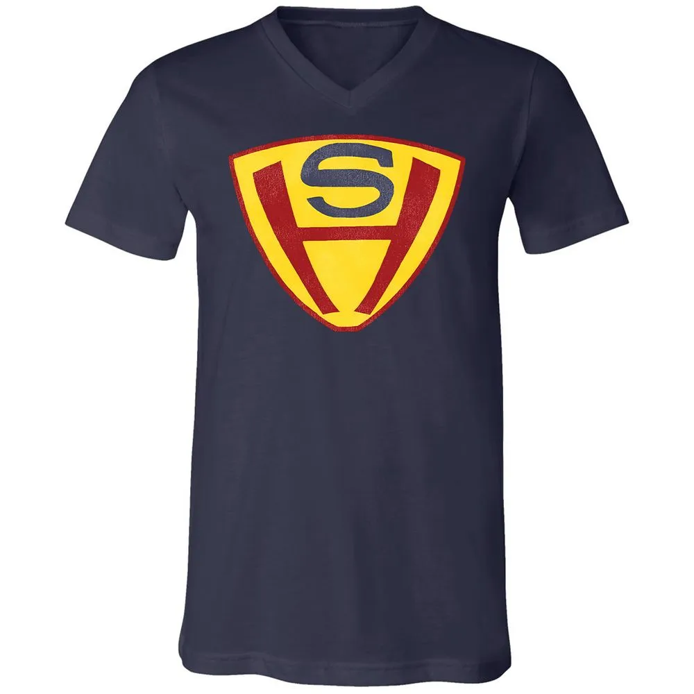 Unisex V-Neck T-Shirt - EDFF33LW - Navy - 9