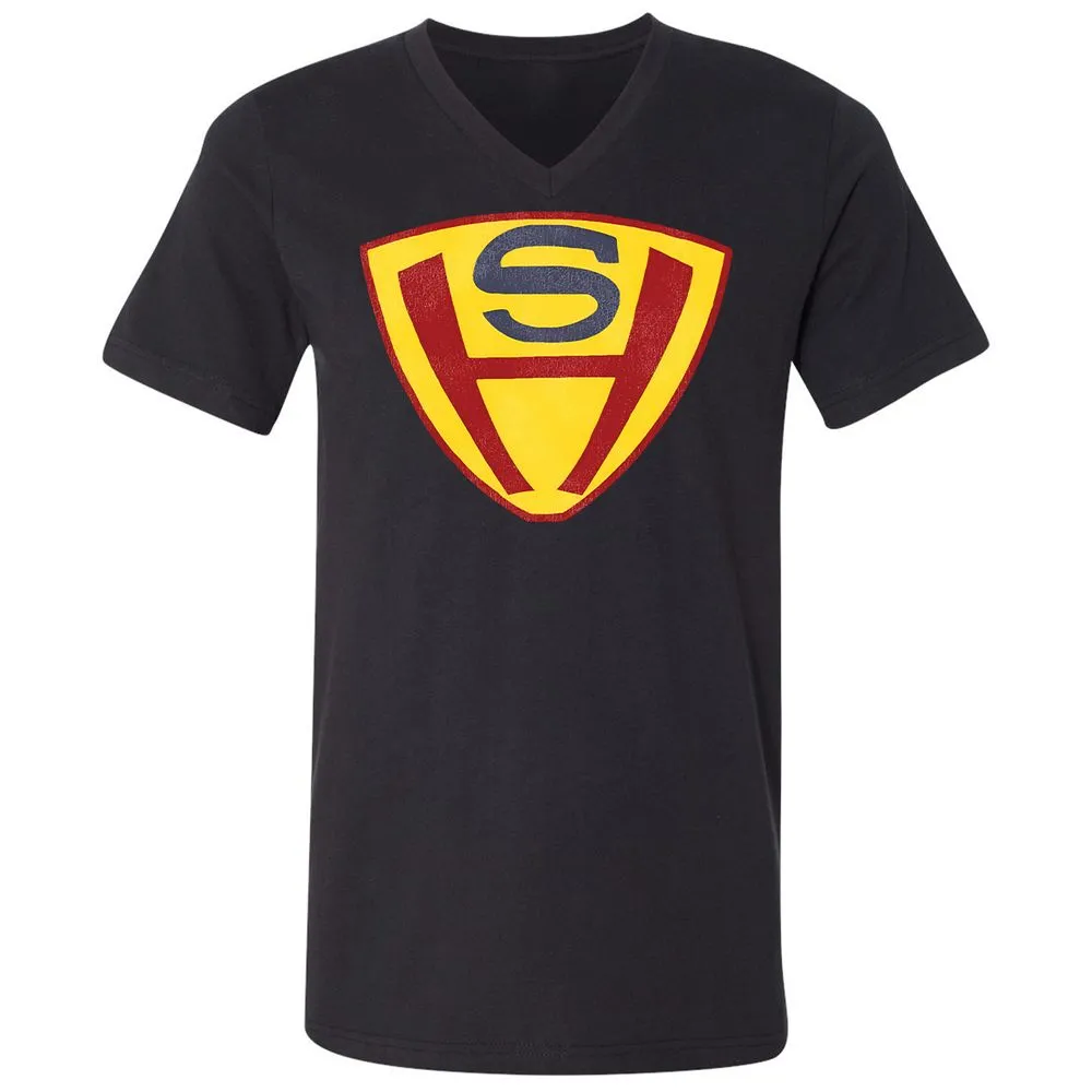 Unisex V-Neck T-Shirt - EDFF33LW - Black - 16