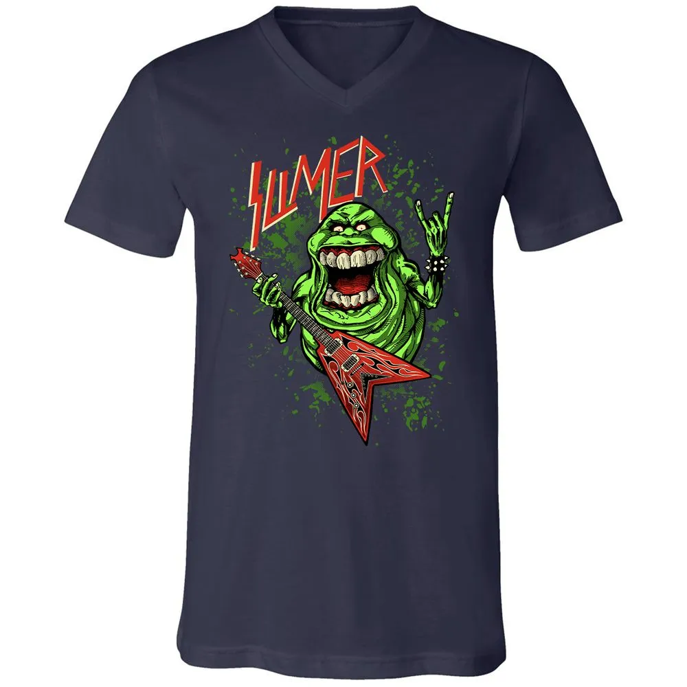 Unisex V-Neck T-Shirt - 2LWM6E55 - Navy - 2