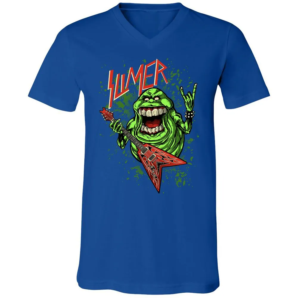 Unisex V-Neck T-Shirt - 2LWM6E55 - True Royal - 4