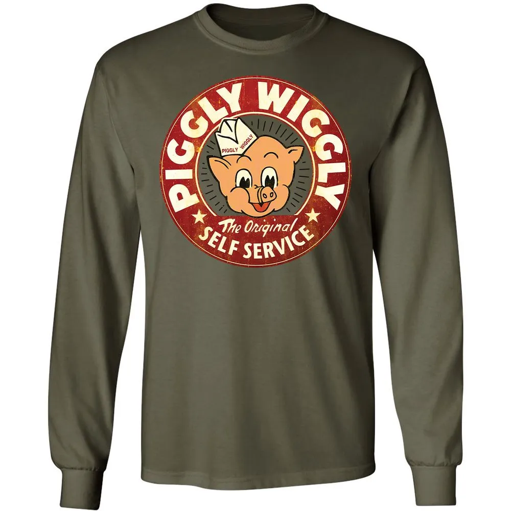Long Sleeve T-Shirt - W6JRKHWB - Military Green - 7