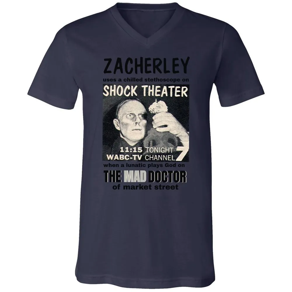 Unisex V-Neck T-Shirt - N63WRNDZ - Navy - 9