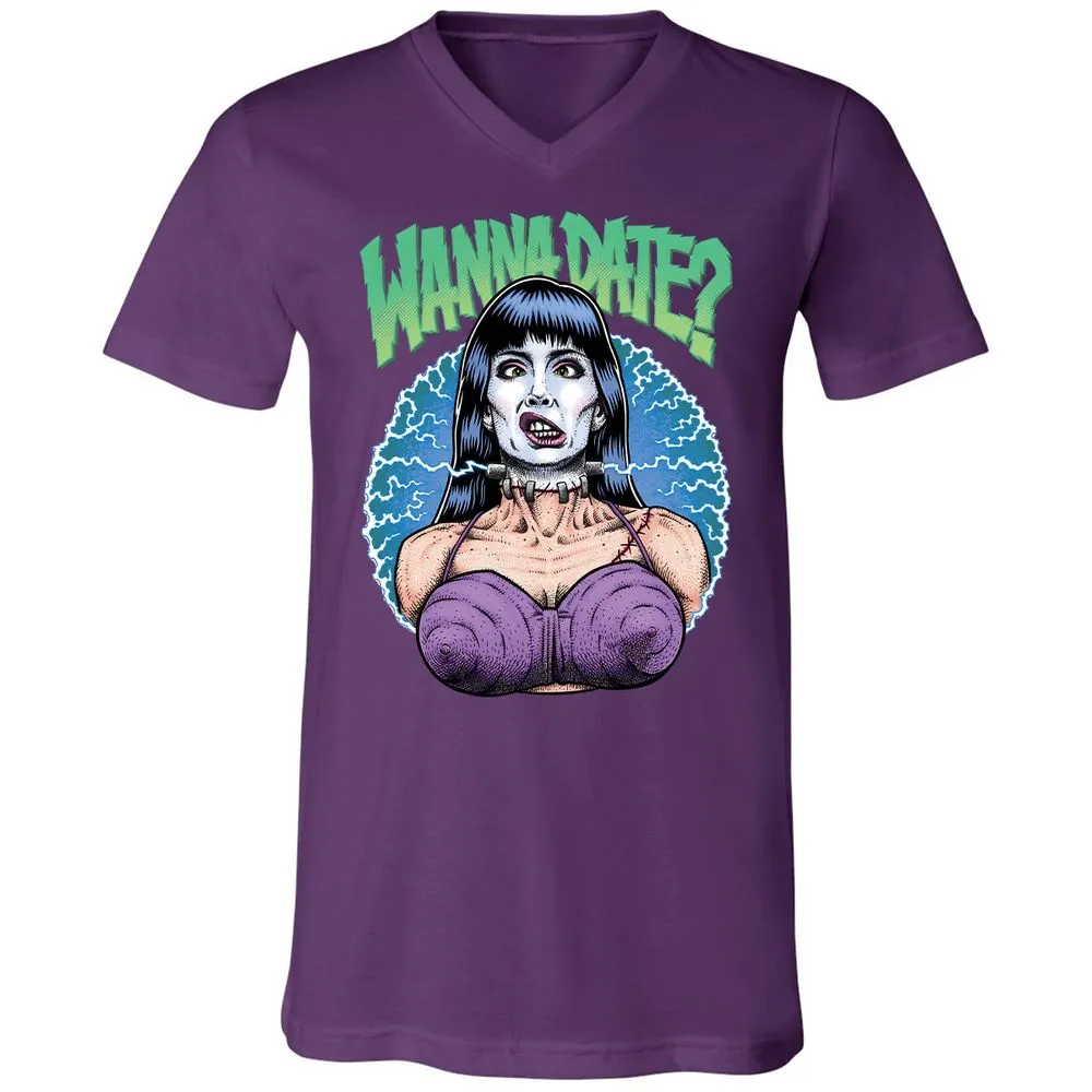 Unisex V-Neck T-Shirt - EXBFK38C - Team Purple - 2