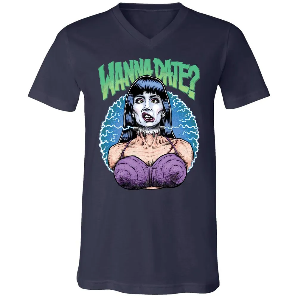 Unisex V-Neck T-Shirt - EXBFK38C - Navy - 9
