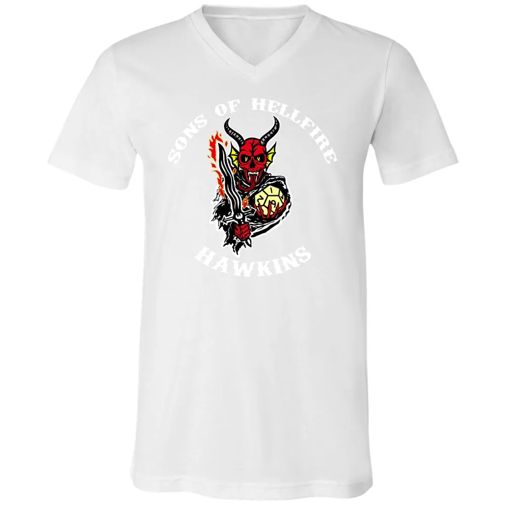 Unisex V-Neck T-Shirt - 4WN6QSTW - White - 5