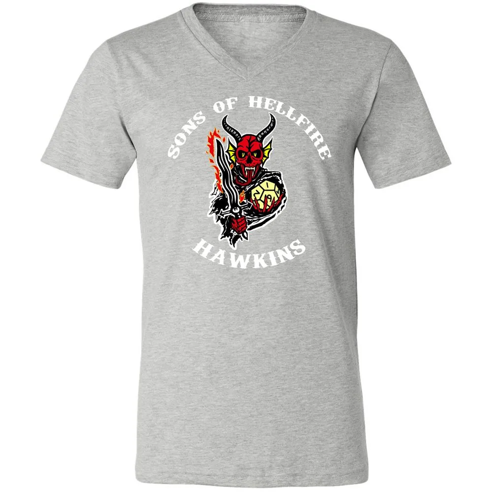 Unisex V-Neck T-Shirt - 4WN6QSTW - Athletic Heather - 7