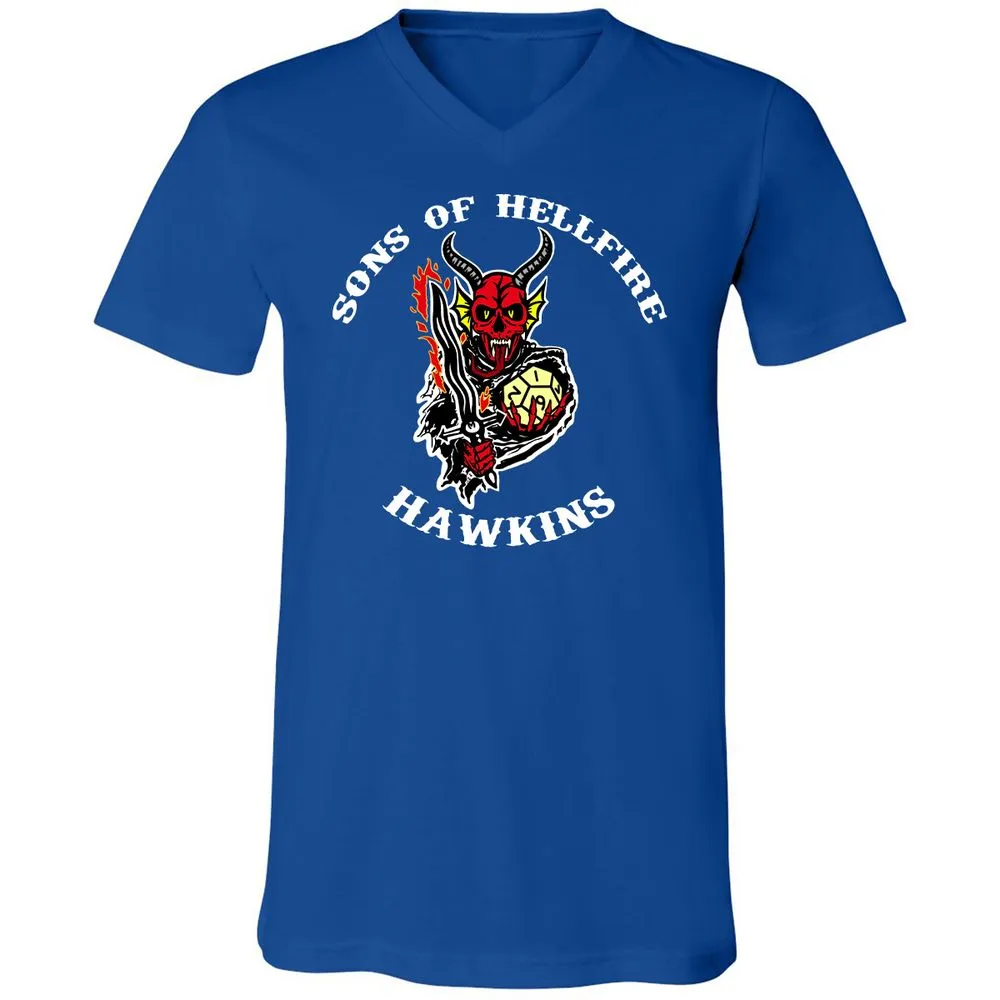 Unisex V-Neck T-Shirt - 4WN6QSTW - True Royal - 4