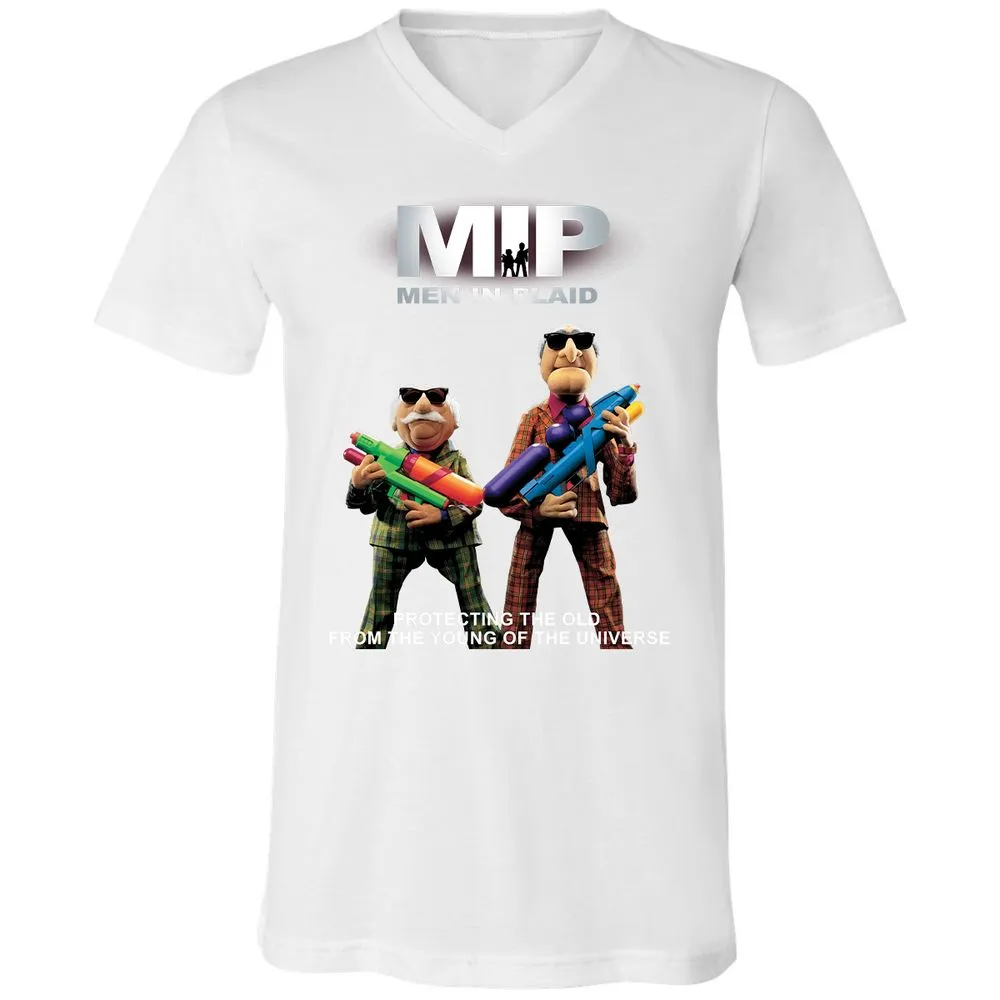 Unisex V-Neck T-Shirt - B7CTGD7T - White - 5