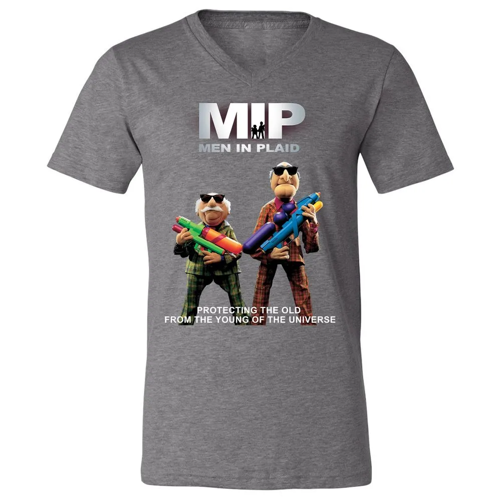 Unisex V-Neck T-Shirt - B7CTGD7T - Deep Heather - 13