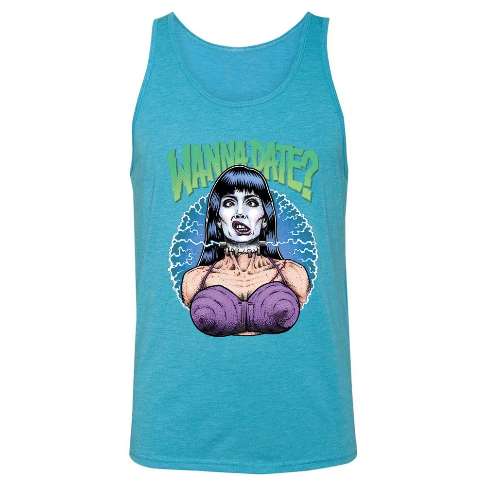 Unisex Jersey Tank - MVR1YYHH - Aqua Triblend - 3