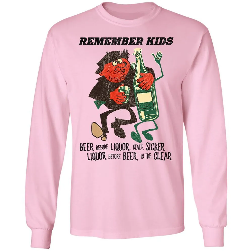 Long Sleeve T-Shirt - BL7VNV9Z - Light Pink - 3