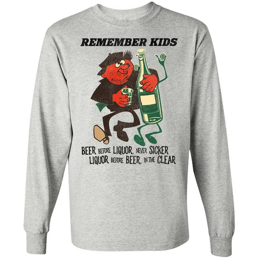 Long Sleeve T-Shirt - BL7VNV9Z - Ash - 5