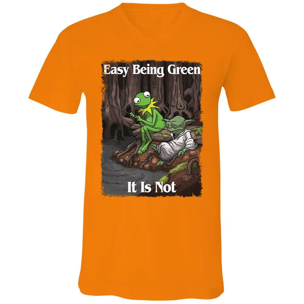 Unisex V-Neck T-Shirt - NWD2F4JE - Orange - 11
