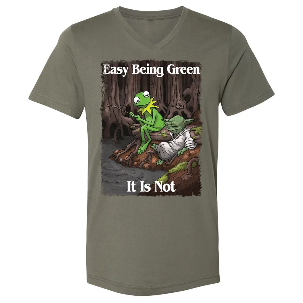 Unisex V-Neck T-Shirt - NWD2F4JE - Military Green - 10