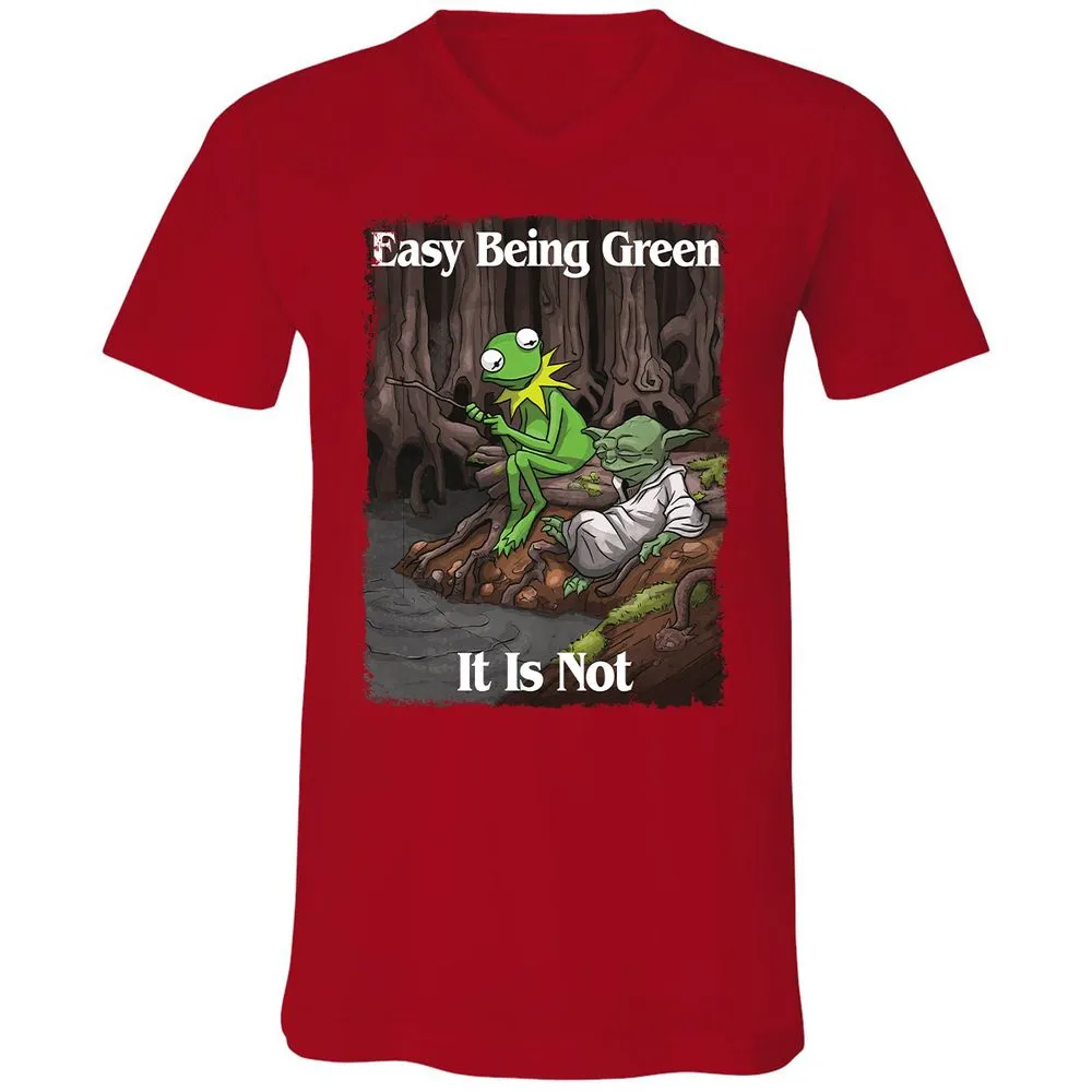 Unisex V-Neck T-Shirt - NWD2F4JE - Red - 3