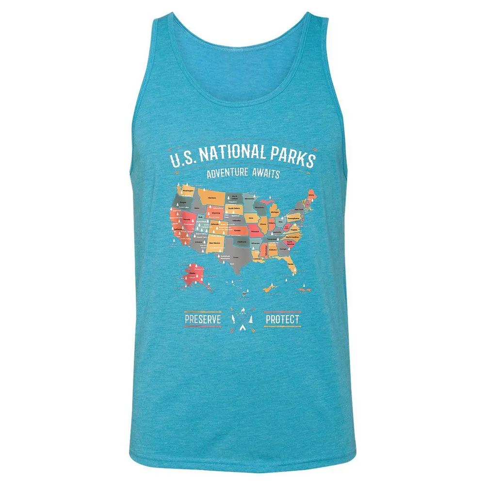 Unisex Jersey Tank - X9MUYREP - Aqua Triblend - 3