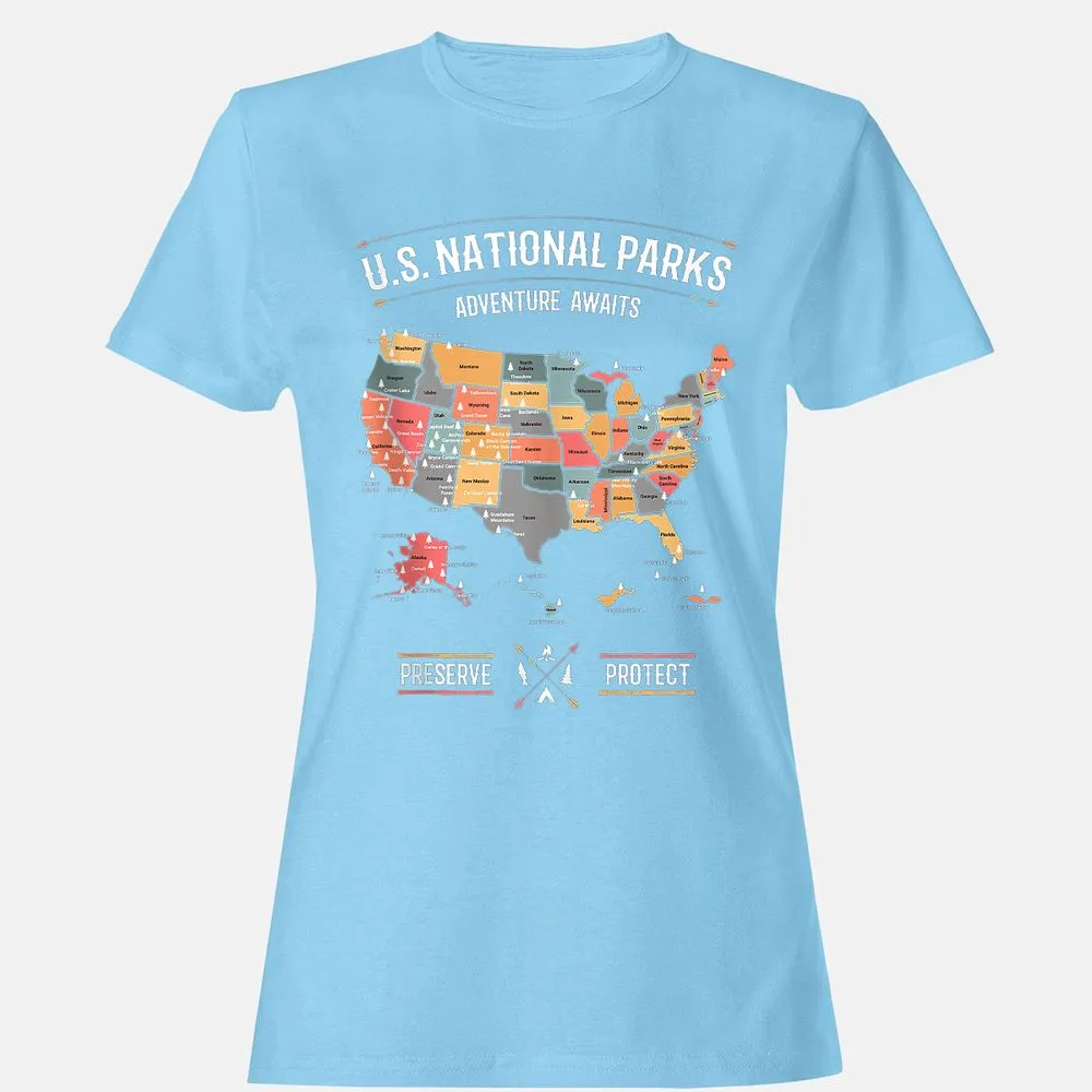 Women's T-Shirt - N6NYLAMZ - Light Blue - 8