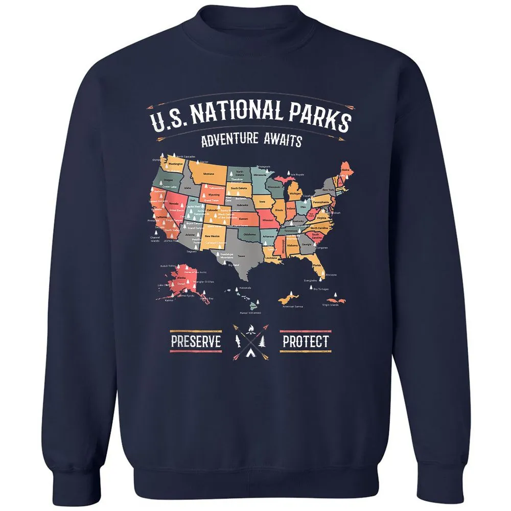 Classic Unisex Sweatshirt - 54R4BLGZ - Navy - 2