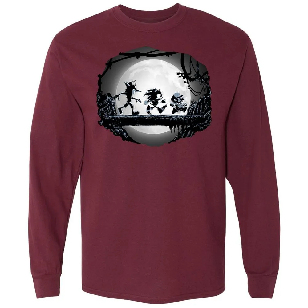 Long Sleeve T-Shirt - VYC94Z8R - Maroon - 11