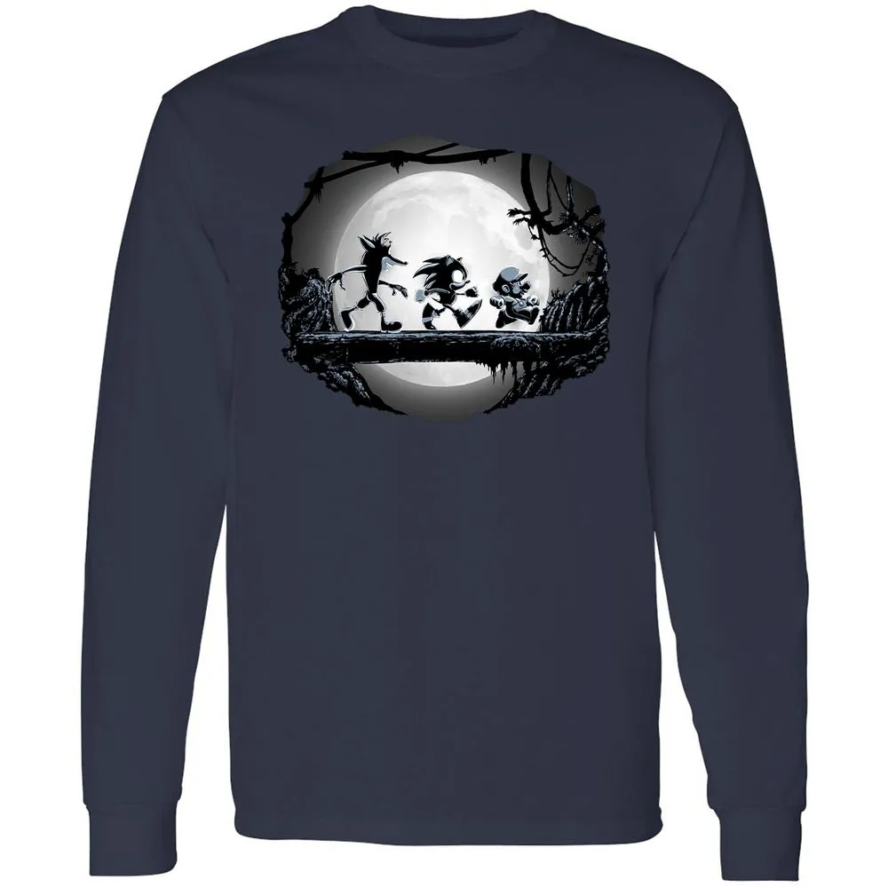 Long Sleeve T-Shirt - VYC94Z8R - Navy - 2