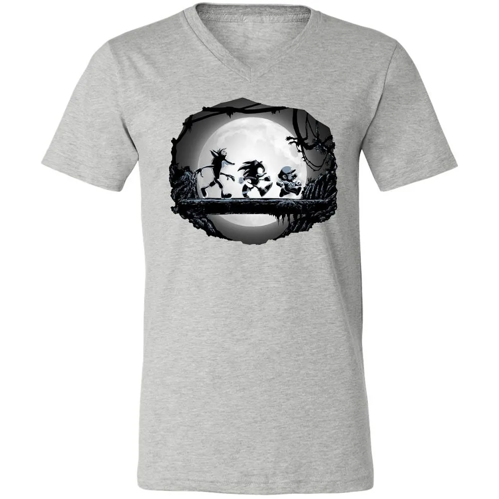 Unisex V-Neck T-Shirt - UA6Z4VUN - Athletic Heather - 7