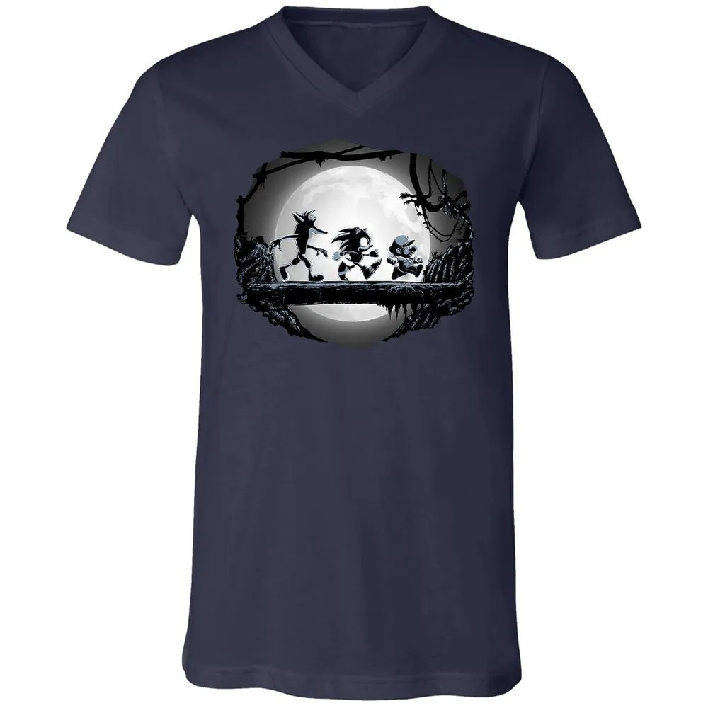 Unisex V-Neck T-Shirt - UA6Z4VUN - Navy - 2