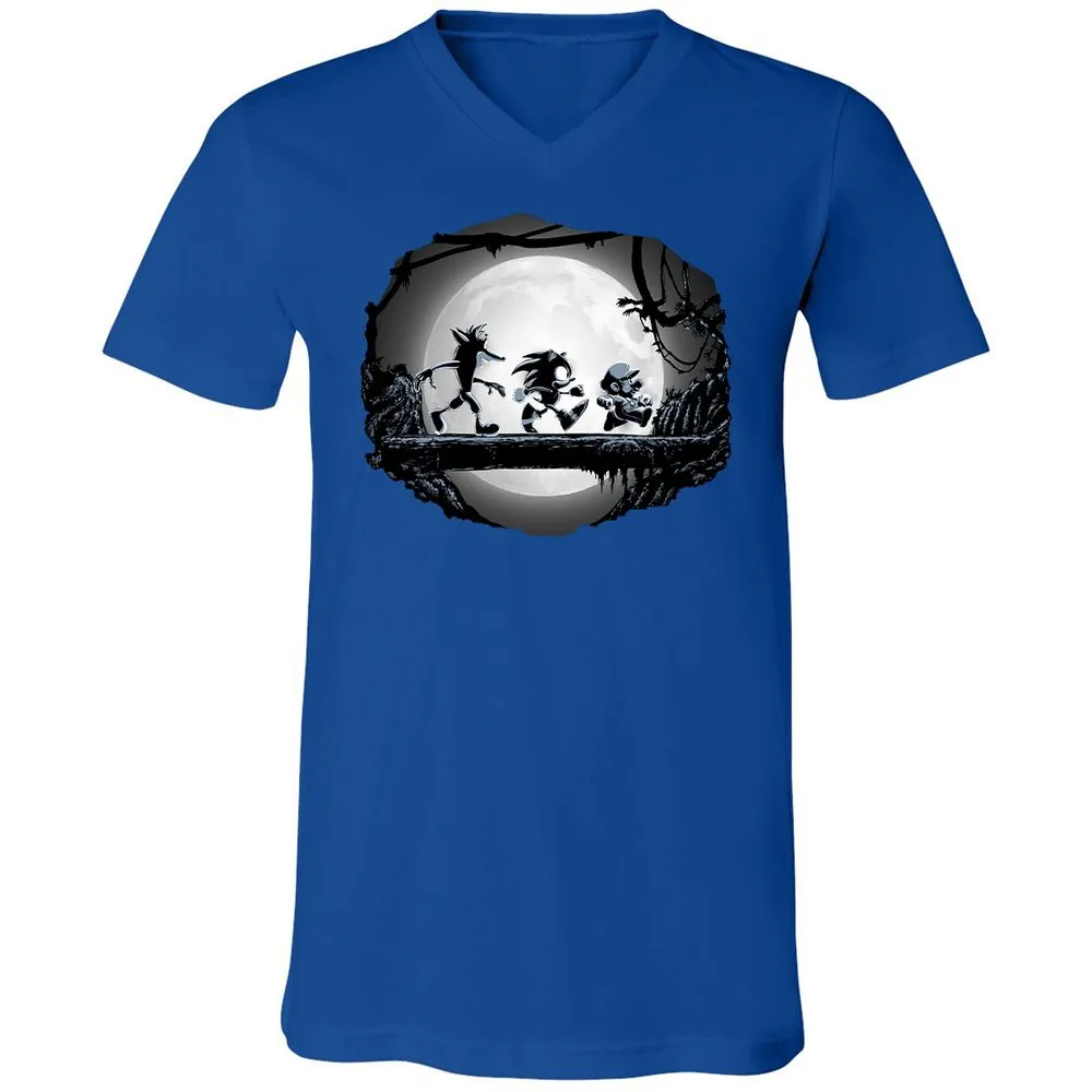 Unisex V-Neck T-Shirt - UA6Z4VUN - True Royal - 4