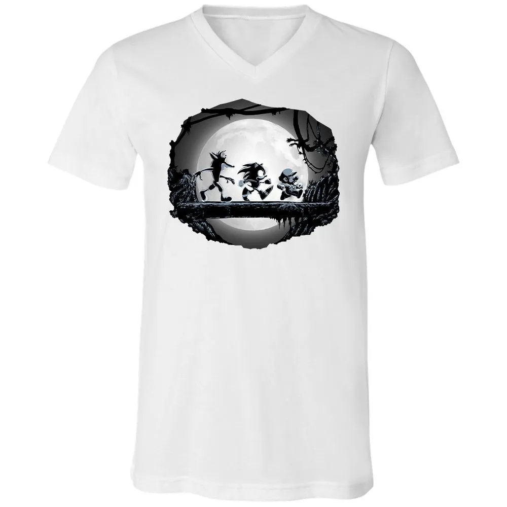Unisex V-Neck T-Shirt - UA6Z4VUN - White - 5
