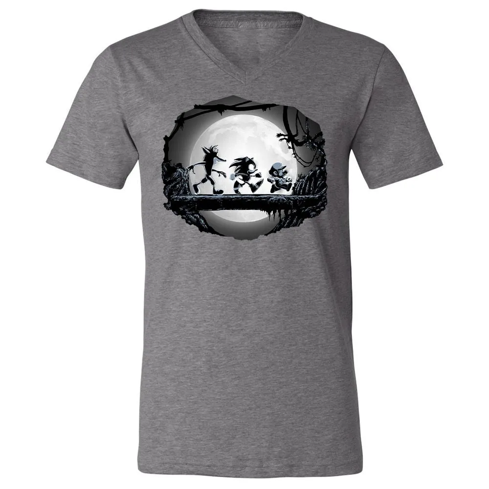 Unisex V-Neck T-Shirt - UA6Z4VUN - Deep Heather - 13