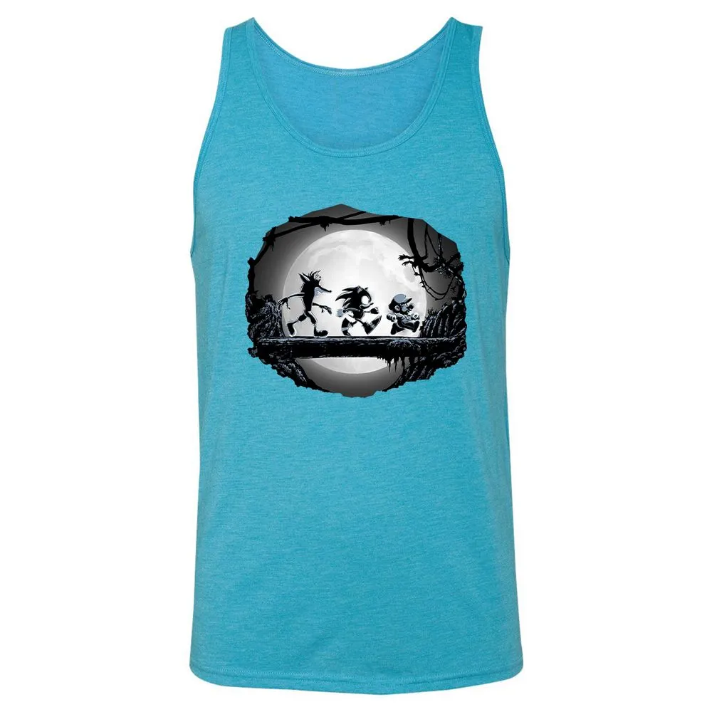 Unisex Jersey Tank - TK734FD7 - Aqua Triblend - 3