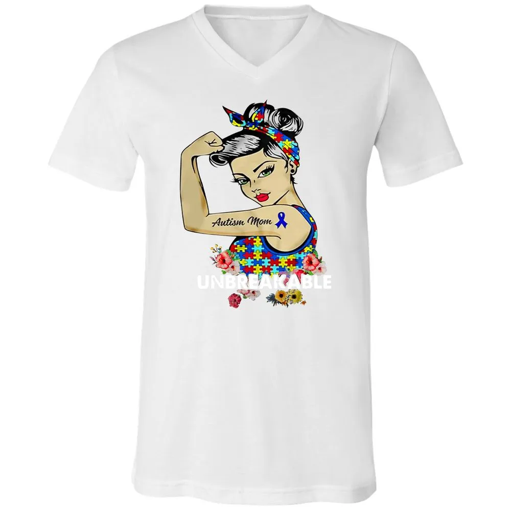Unisex V-Neck T-Shirt - HK12TELJ - White - 5