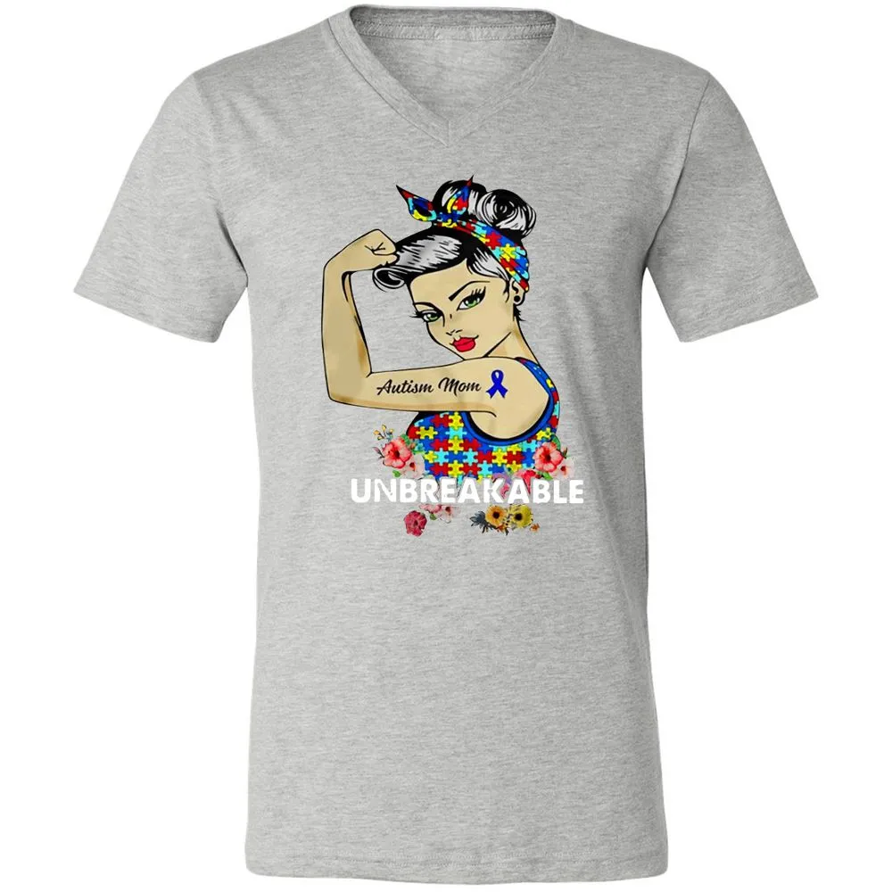 Unisex V-Neck T-Shirt - HK12TELJ - Athletic Heather - 7