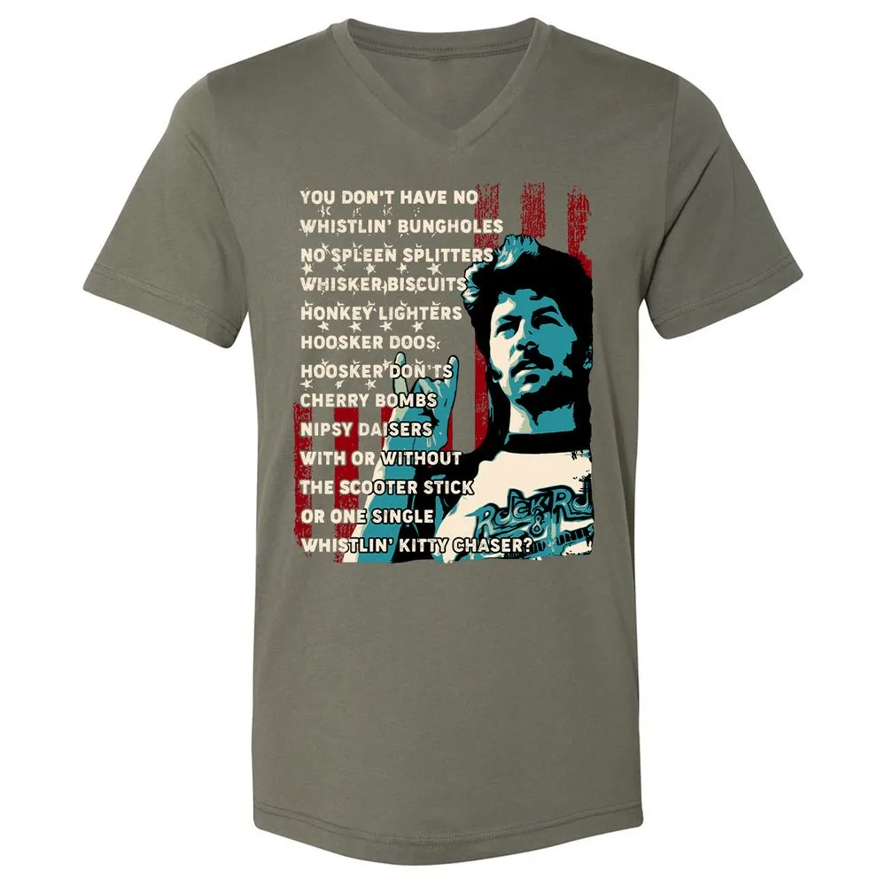 Unisex V-Neck T-Shirt - 92A1VNWQ - Military Green - 10