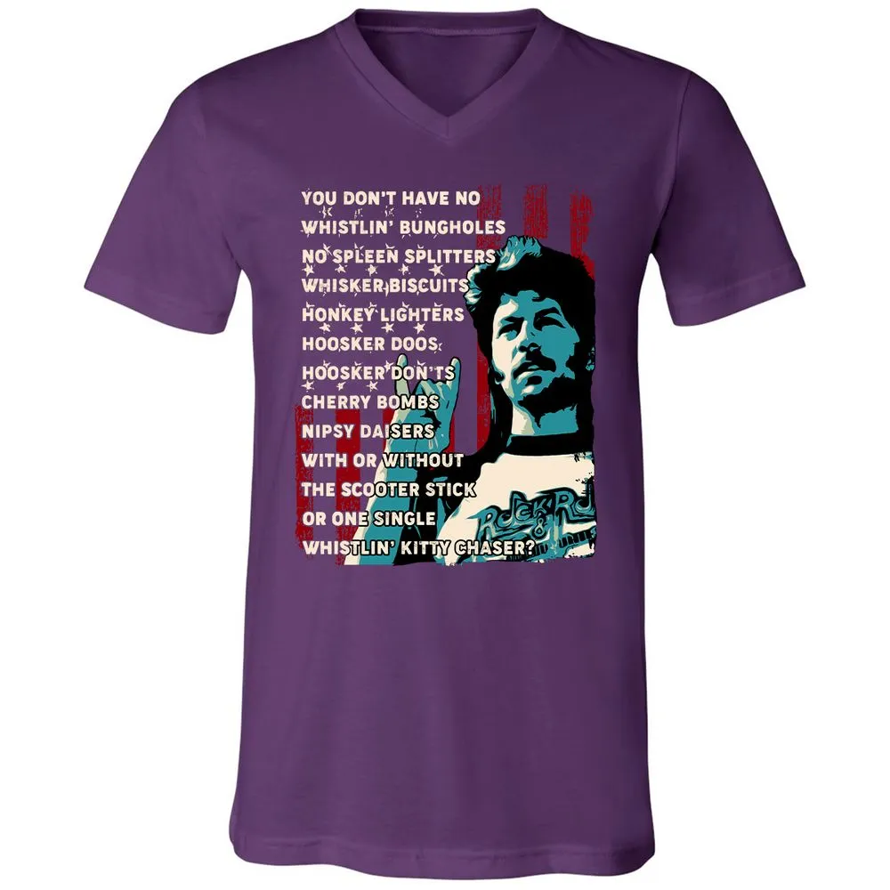 Unisex V-Neck T-Shirt - 92A1VNWQ - Team Purple - 9