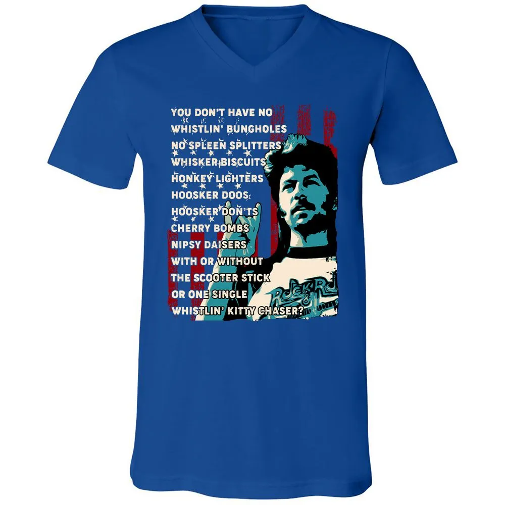 Unisex V-Neck T-Shirt - 92A1VNWQ - True Royal - 4