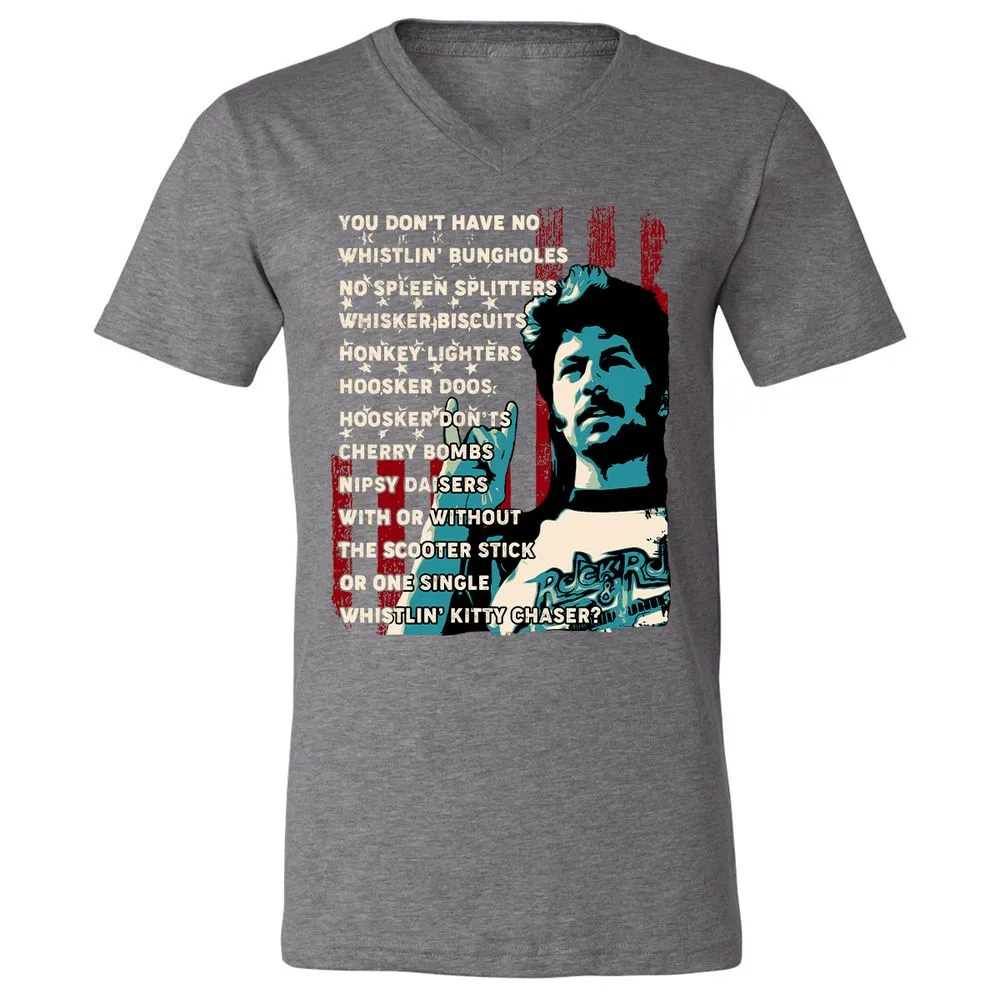Unisex V-Neck T-Shirt - 92A1VNWQ - Deep Heather - 13