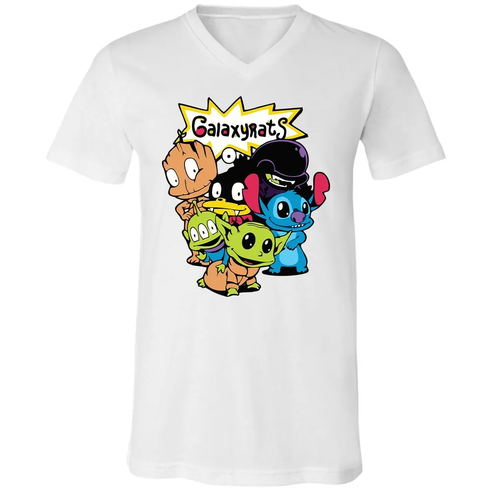 Unisex V-Neck T-Shirt - 89A7M179 - White - 5