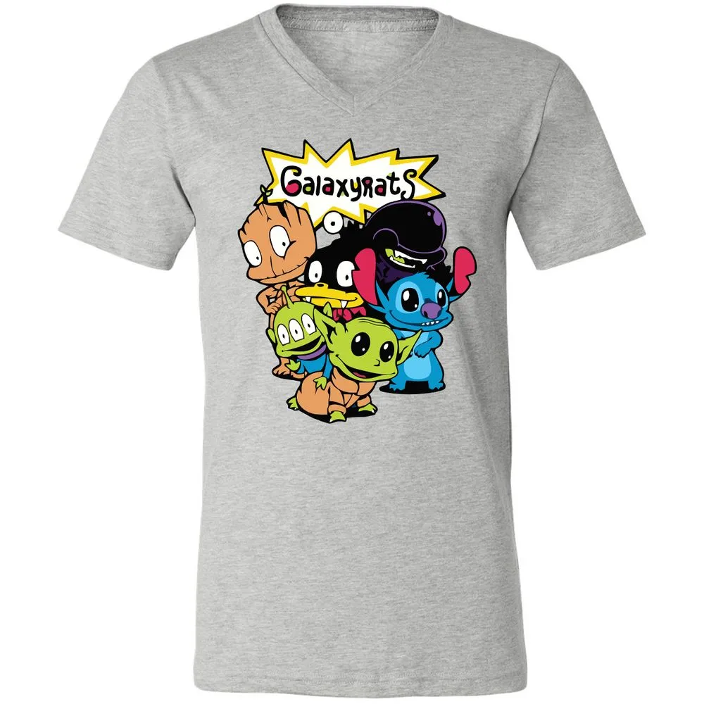 Unisex V-Neck T-Shirt - 89A7M179 - Athletic Heather - 7