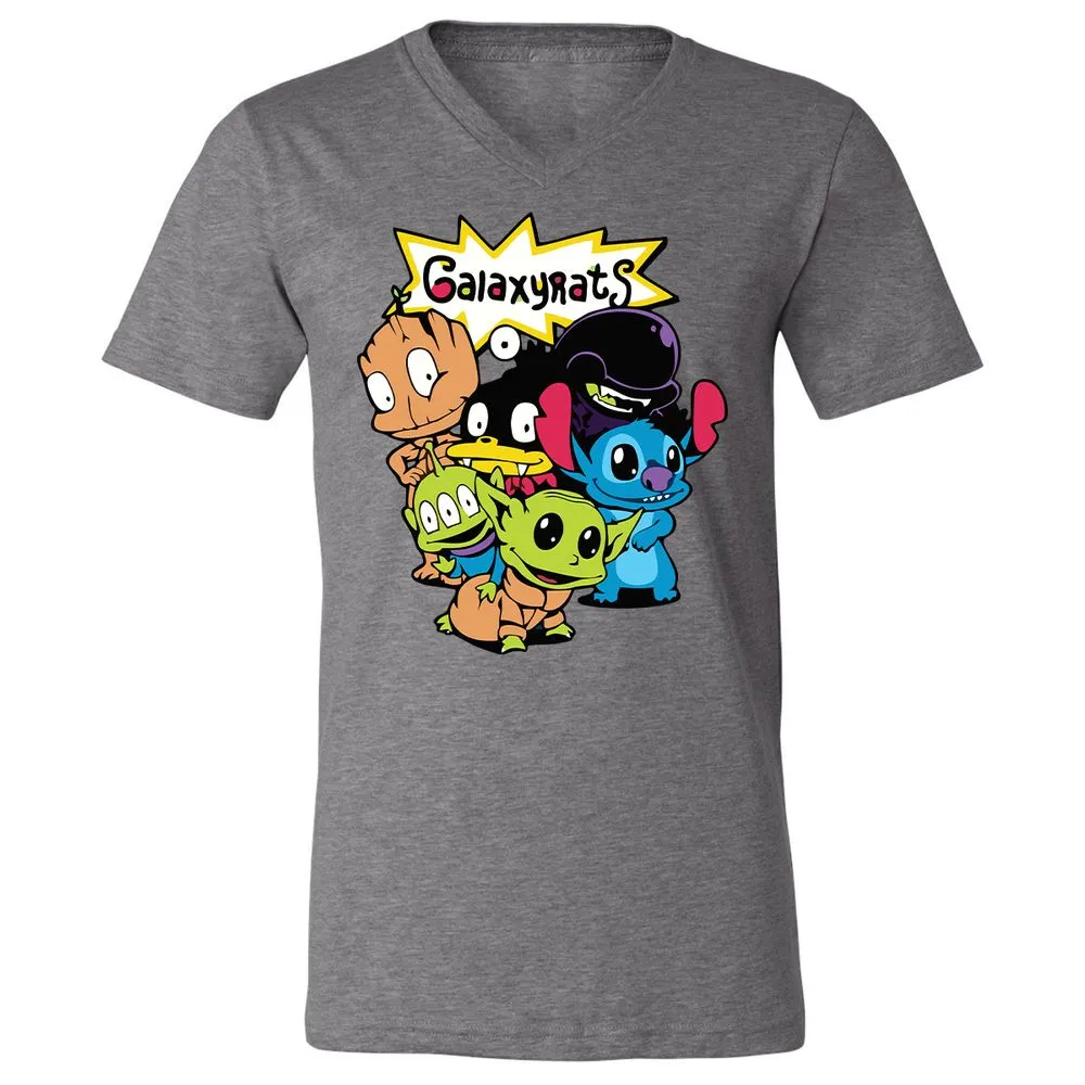 Unisex V-Neck T-Shirt - 89A7M179 - Deep Heather - 13