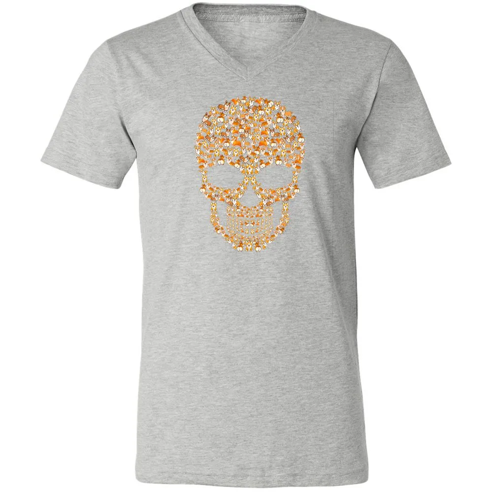 Unisex V-Neck T-Shirt - NXHDLQ9W - Athletic Heather - 7