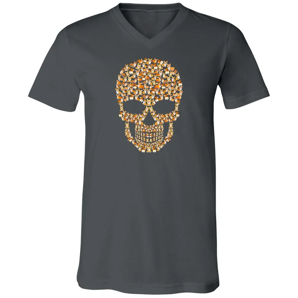 Unisex V-Neck T-Shirt - NXHDLQ9W - Asphalt - 12