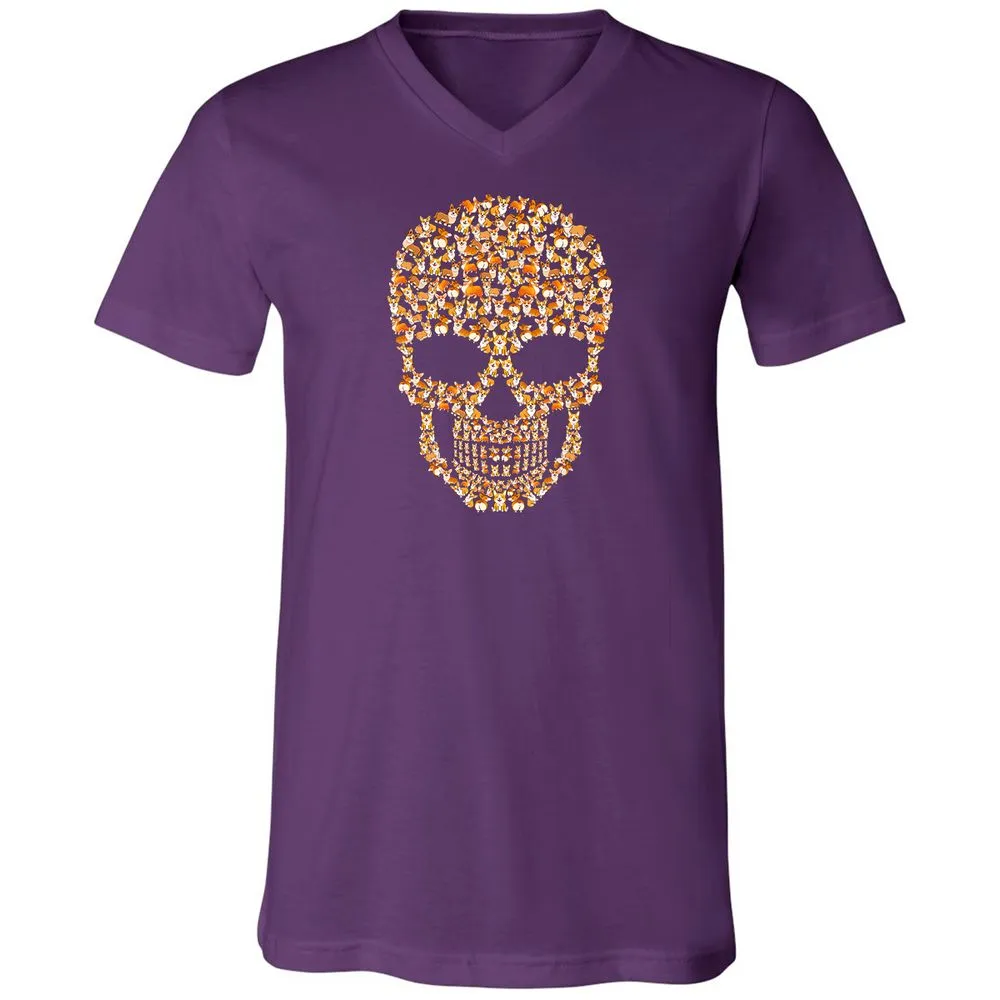 Unisex V-Neck T-Shirt - NXHDLQ9W - Team Purple - 9