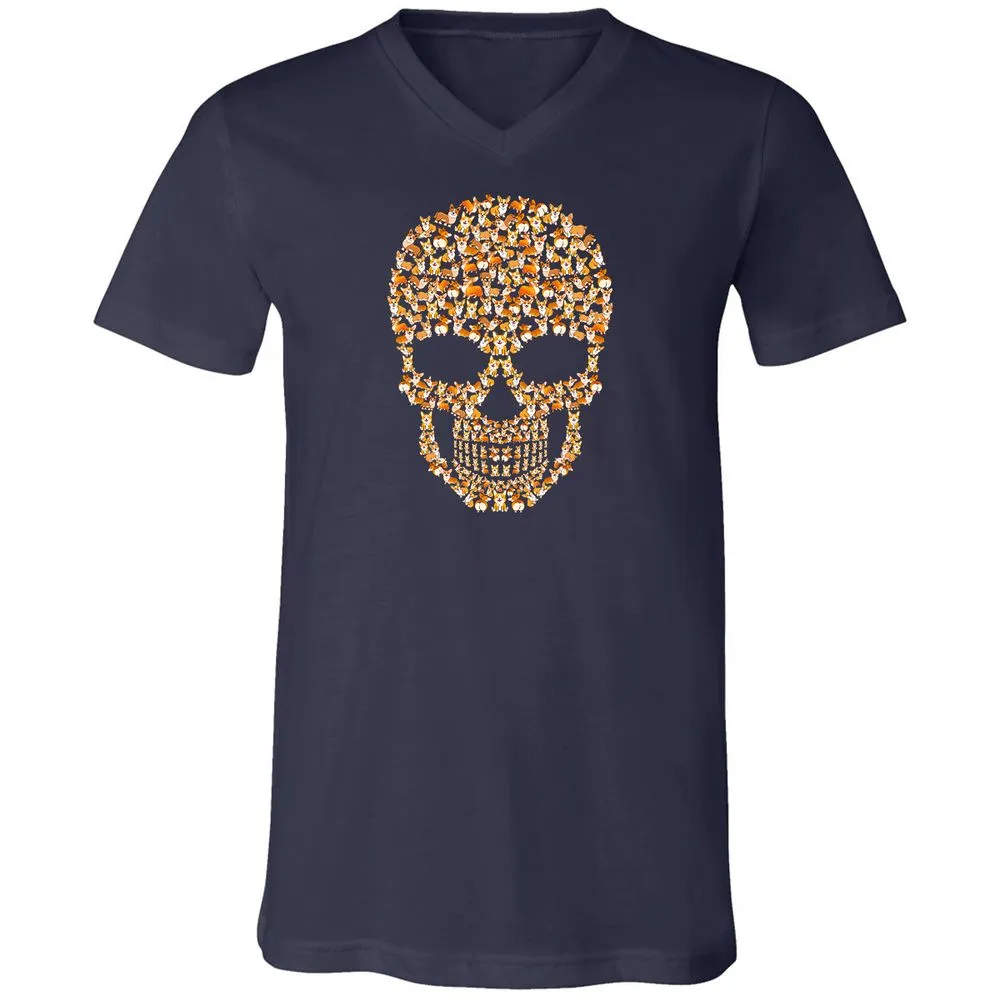 Unisex V-Neck T-Shirt - NXHDLQ9W - Navy - 2