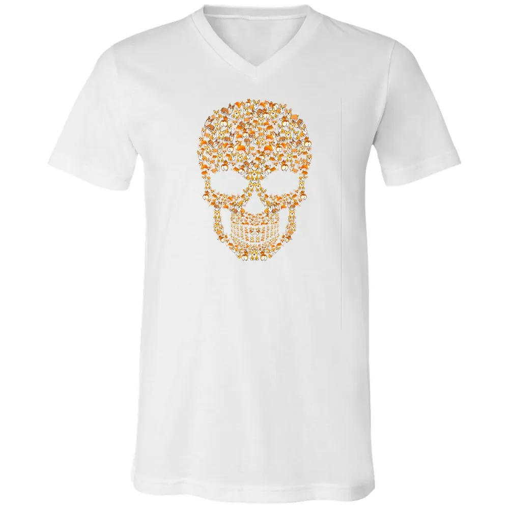 Unisex V-Neck T-Shirt - NXHDLQ9W - White - 5